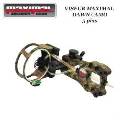 MAXIMAL Dawn Viseur de chasse et tir 3D 5 pins Droitier / Gaucher avec led Camo