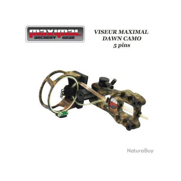 MAXIMAL Dawn Viseur de chasse et tir 3D 5 pins Droitier / Gaucher avec led Camo