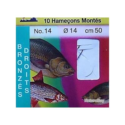 Hameçons montés mer water queen forgés nickelés par 10 6 - 30/100