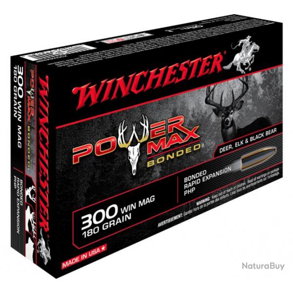 WINCHESTER 300 Win Mag 180grains Power-Max Bonded