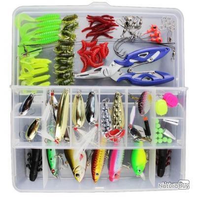 Lot D'appâts Artificiels Durs En Métal Triple Hameçon, Kit Leurres Metalliques Cuillere Spinnerbait Item 11041538