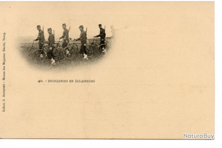 Carte Postale Guerre 14 18 Bicyclistes En Eclaireurs Lettres Militaires