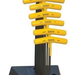 BONDHUS Clés Allen US 3/32"-3/8" avec support