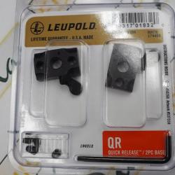 Embases Leupold  QR pour Browning Maral+ adaptateur Aimpoint pour Aimpoint Micro H (1 et 2)