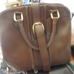 vintage sac de voyage CHENEY England avec 2 cle