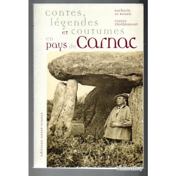 contes lgendes et coutumes en pays de carnac de zacharie le rouzic et france thieblemont