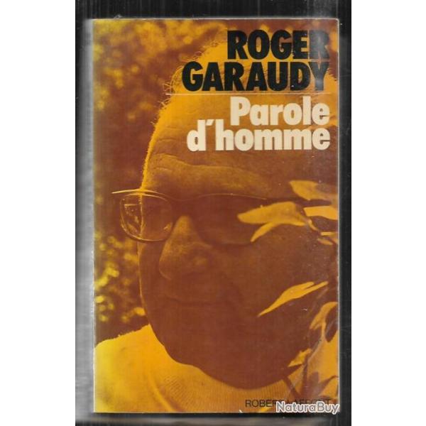 parole d'homme de roger garaudy