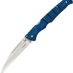 CS62P2A Couteau Cold Steel Frenzy Lockback S35VN Plain Blade Black/Blue G10 handle
