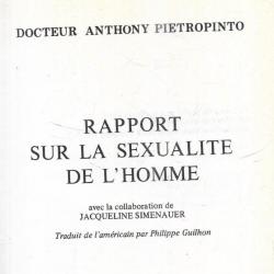 rapport sur la sexualité de l'homme docteur anthony pietropinto