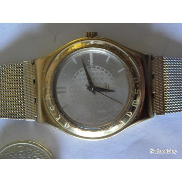 vintage montre swatch metal 1998 pile neuf
