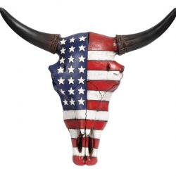 Crane de Vache résine drapeau USA à offrir