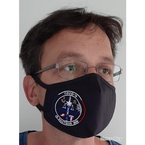 Masque facial brod "Je soutiens COVID-19 "
