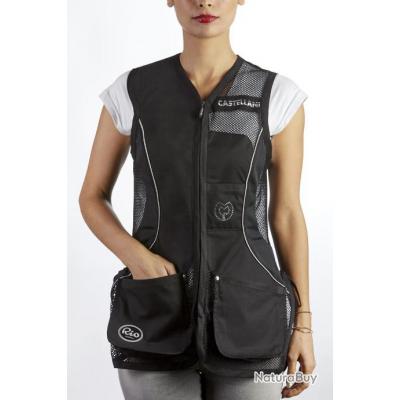 Castellani RIO gilet de tir,rouge/blanc, taille 52 - RCCRRWR52, Vestes de  tir, CASTELLANI