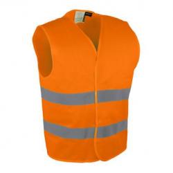 Gilet haute visibilité en polyester avec fermeture auto agrippante Singer Safety GILA GILO Orange