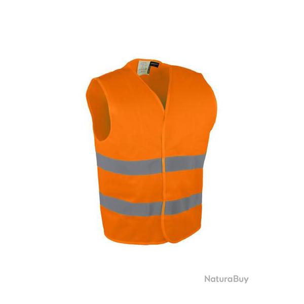 Gilet haute visibilit en polyester avec fermeture auto agrippante Singer Safety GILA GILO Orange