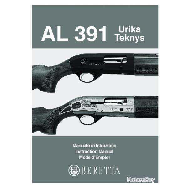 notice fusil BERETTA AL391 URIKA TEKNYS en Anglais (envoi par mail) - VENDU PAR JEPERCUTE (m245)
