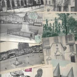 beauvais oise lot de 47 cartes postales anciennes  , cathédrale, jeanne hachette , gare, école