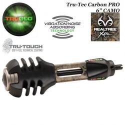 TRUGLO TRU-TEC Carbon PRO Stabilisateur d'arc de chasse anti vibrations et anti bruit Realtree Xtra 