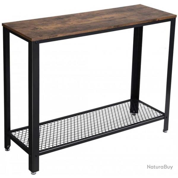 Table console longue industriel marron 12_0001015