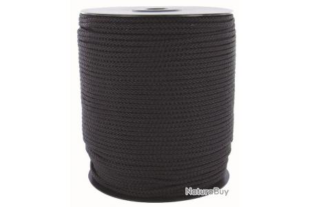 Corde Drisse 100m PP noir 2mm - Cordes et élastiques (7140151)