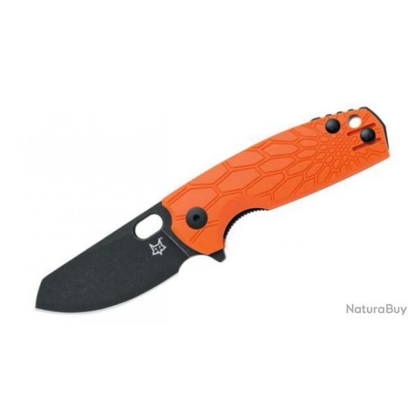 couteau pliant Fox Baby Core Orange Blackwash