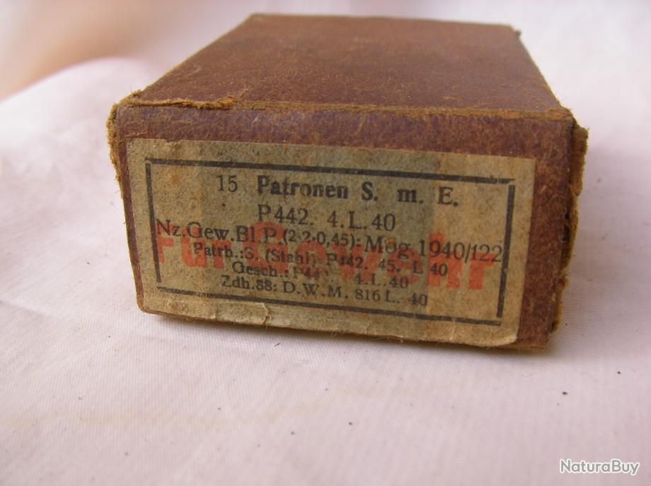 Ww2 Allemagne Boite En Carton Vide De Munitions Gewehr Allemande 1940 Autres Accessoires