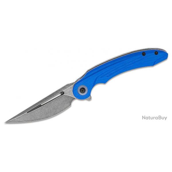 Couteau Bestech Irida Blue Manche G10 Lame Acier 154CM Black Linerlock Clip BTKG25C