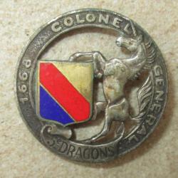 5° Dragons, Colonel Général 1668, rond, dos toilé
