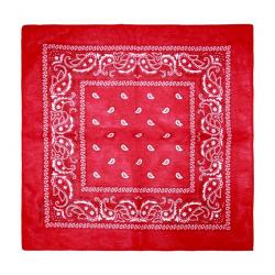 Foulard Bandana Echarpe Cache Cou Unisexe Rouge NEUF