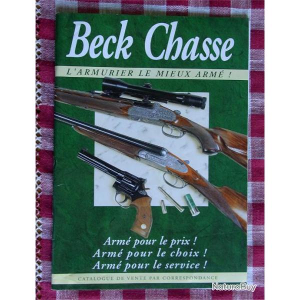 Rare catalogue BECK Chasse