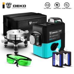 Niveau Laser Rotatif 360 Auto Nivelant 3D 12 Lignes 3D, Modele: LL12-HVG SET1