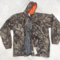 VESTE PLUIE CAMOUFLEE A CAPUCHE  - PROMO GRANDES TAILLES - SUPER PRODUIT QUALITATIF