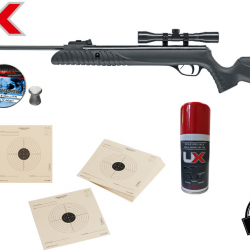 Pack Carabine 19.9 Joules Umarex Syrix + Lunette 4x32 + 500 Plombs + 100 Cibles + Huile Entretien