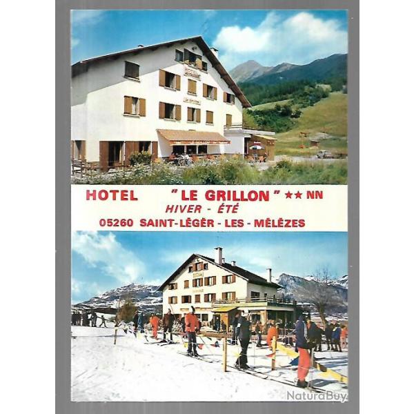 saint lger les mlzes le grillon hotel restaurant t hiver 2 vues sur carte