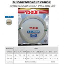 FLUOROCARBONE HD CARBON YO-ZURI Naturel 22.7/50
