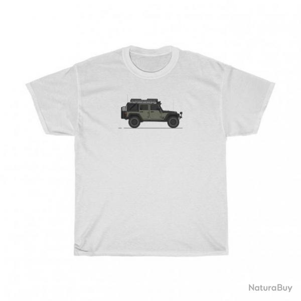 Outpost Jeep Wrangler Serie one T Shirt Vert