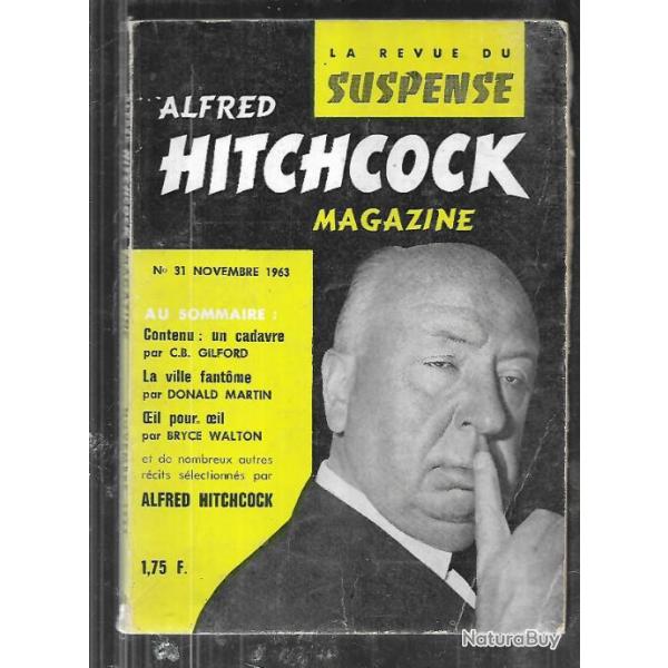 alfred hitchcock magazine , la revue du suspense , n31 novembre 1963