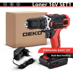 Perceuse Visseuse sans Fil Pro 12-16-20V, Modele: 16V SET1 ROUGE