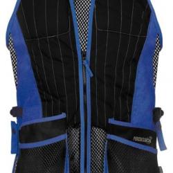 Gilet de tir ball-trap noir/bleu EVO PERCUSSION-S