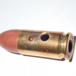 Cartouche neutralisée - 9mm - Men -  Ogive blindé nez rond
