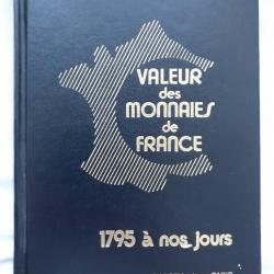 Vente livres valeurs des monnaies de France de 1795 à nos jours