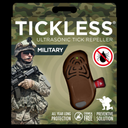 Répulsif tiques à ultrason pour Militaires - Marron - Tickless
