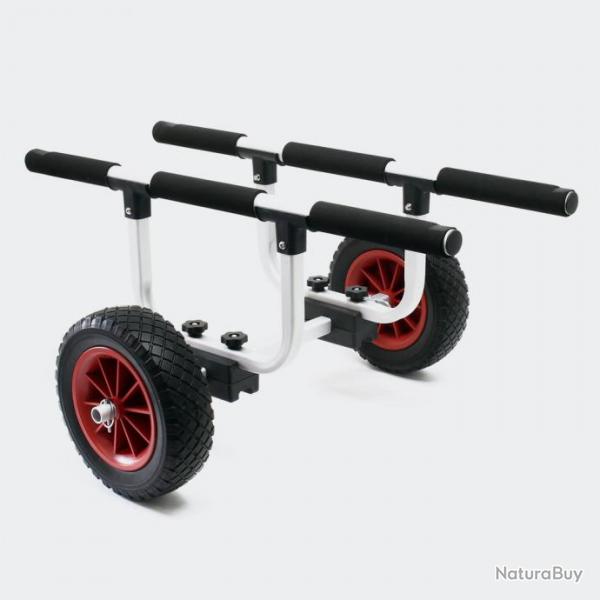 ++PN-chariot en aluminium 90kg avec pneus de 26cm et largeur rglable brico62640