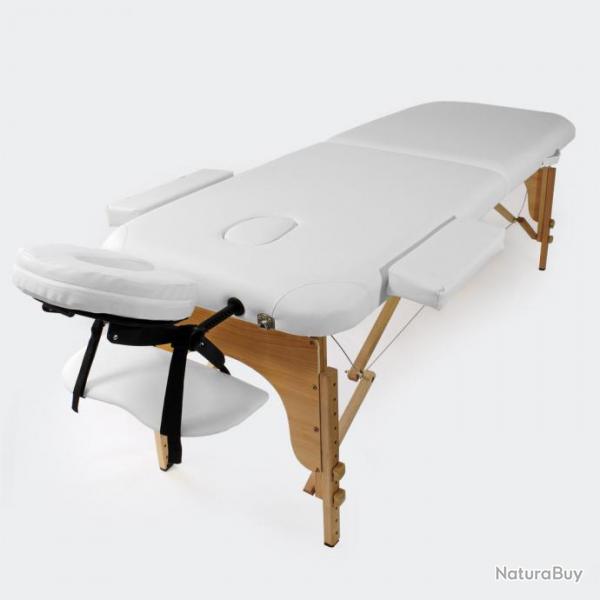 ++PN-Table de massage Blanche Pliable 2 zones table61177