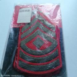 Paire de grades armee us FIRST SERGEANT RED MARINES CORPS ORIGINAL