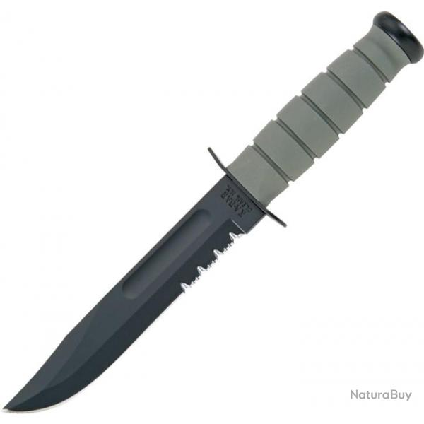 Couteau de combat Ka-Bar Lame en acier au carbone Avec Etui en nylon KA5012071