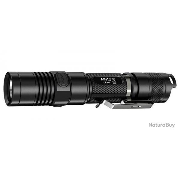 Pack Chasse Nitecore - NCMH12 - Multitask Hybrid 12 + Swich dport + Montage arme magntique