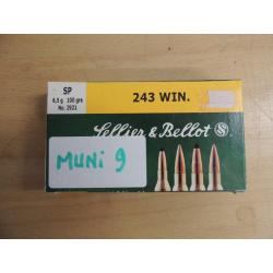 MUNI 9     munitions SELLIER BELLOT   243 WIN