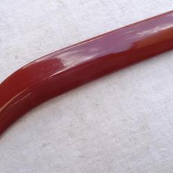 yari-saya ) fourreau bois laqué rouge sang de buffle ) pour lame de lance japonaise