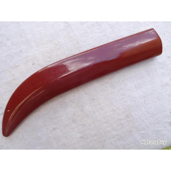 yari-saya ) fourreau bois laqu rouge sang de buffle ) pour lame de lance japonaise